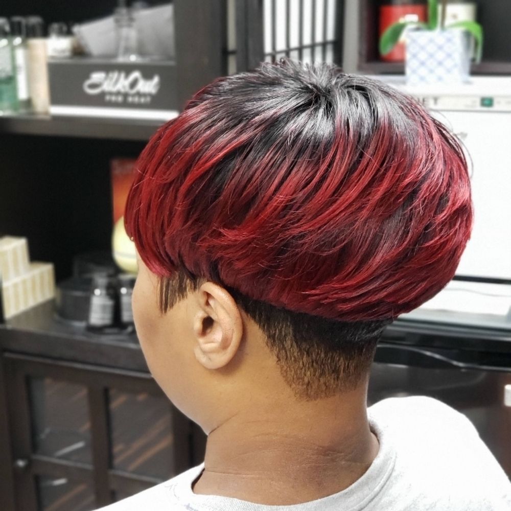 Hair work by The U Factor Salon