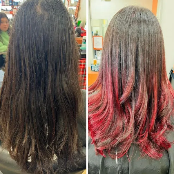 Hair work by Twisted Scissors Salon