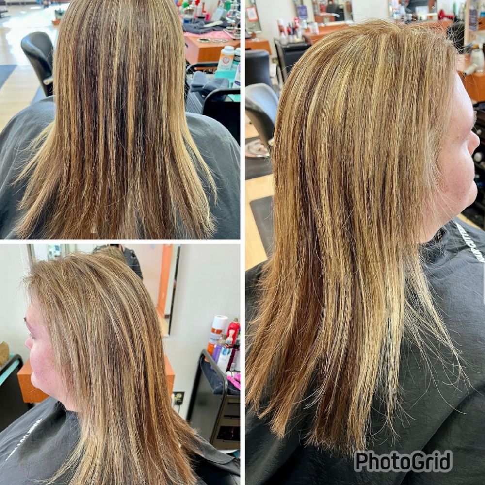Hair work by Twisted Scissors Salon