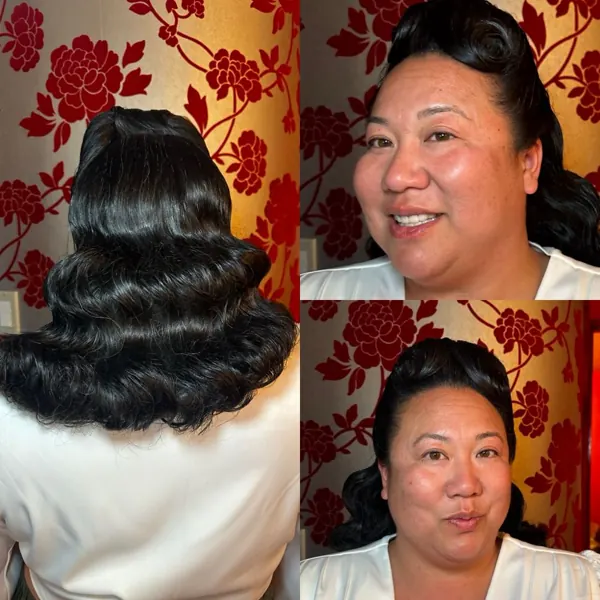 Hair work by Vintage Vixen Vanity