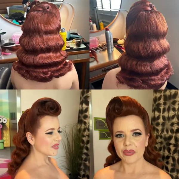 Hair work by Vintage Vixen Vanity