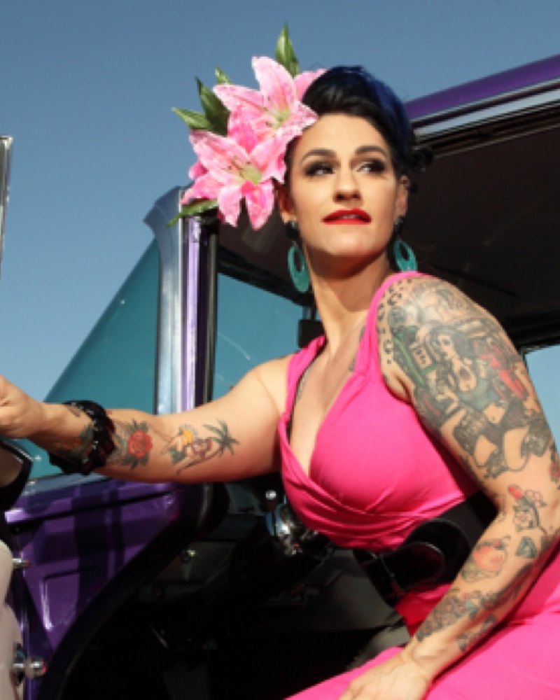 Sara De Soto, owner of Vintage Vixen Vanity