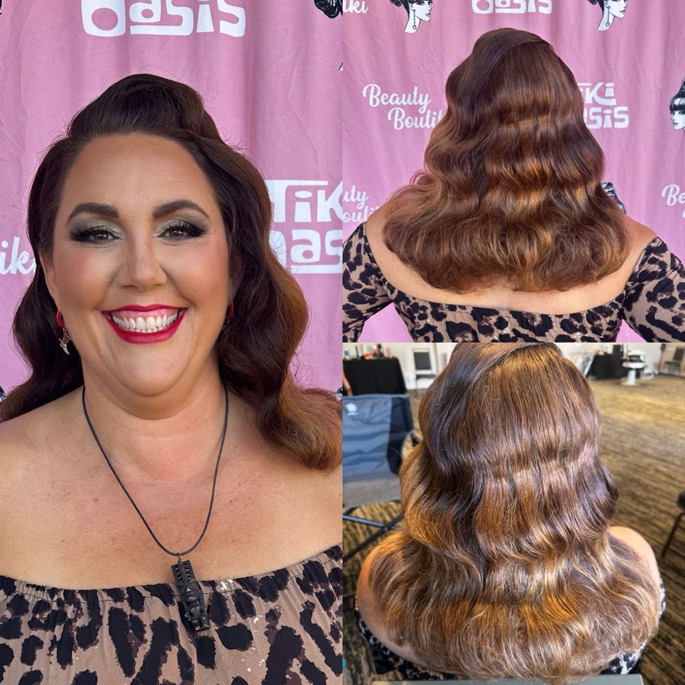 Hair work by Vintage Vixen Vanity