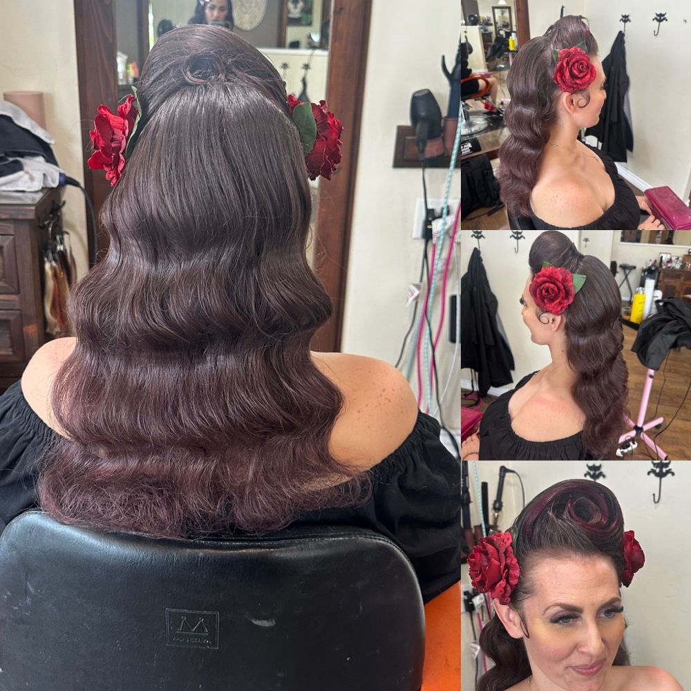 Hair work by Vintage Vixen Vanity
